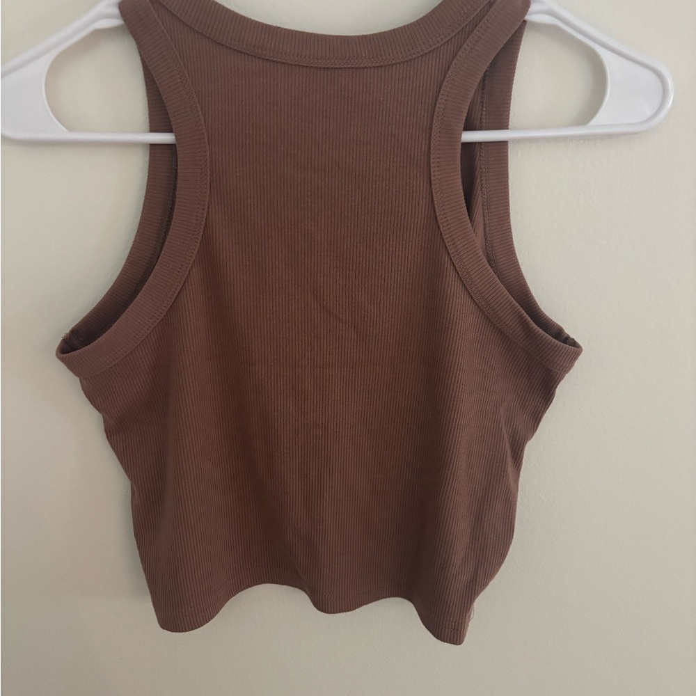 Brown Sleeveless Women's Top